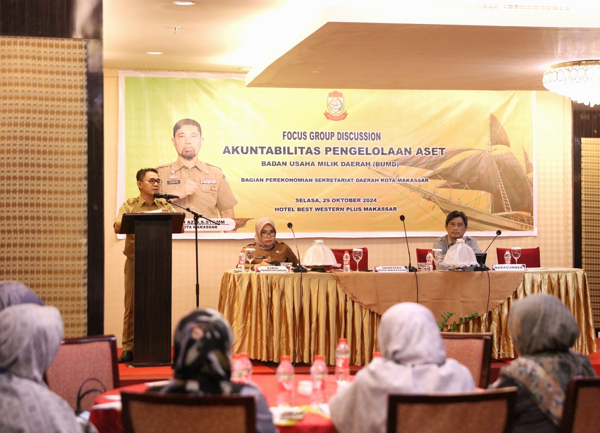 Pj Sekda Kota Makassar Buka FGD Akuntabilitas Pengelolaan Aset BUMD