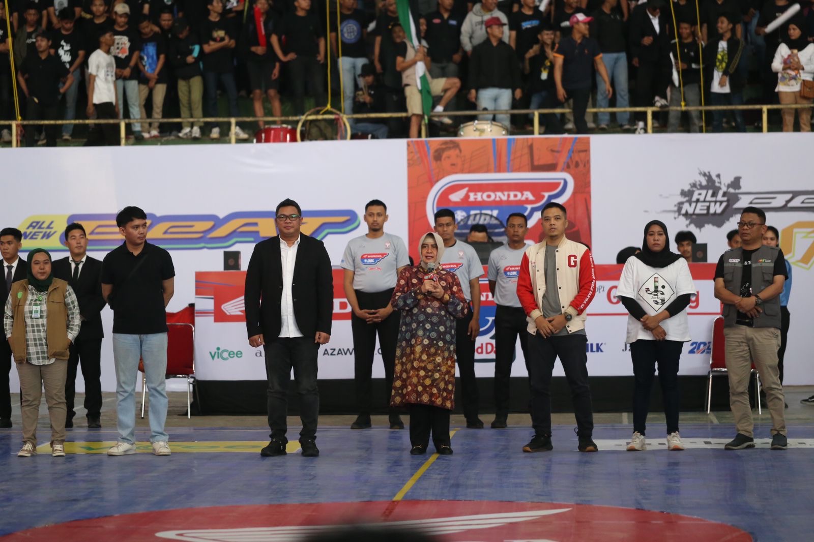 Indira Yusuf Ismail Buka Turnamen Basket Honda DBL with Kopi Good Day Sulawesi Selatan