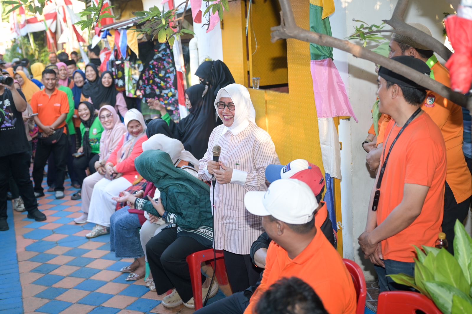 Di Lorong Wisata Jinghae, Ketua TP PKK Kota Makassar Ajak Warga Tingkatkan Kualitas Lorong