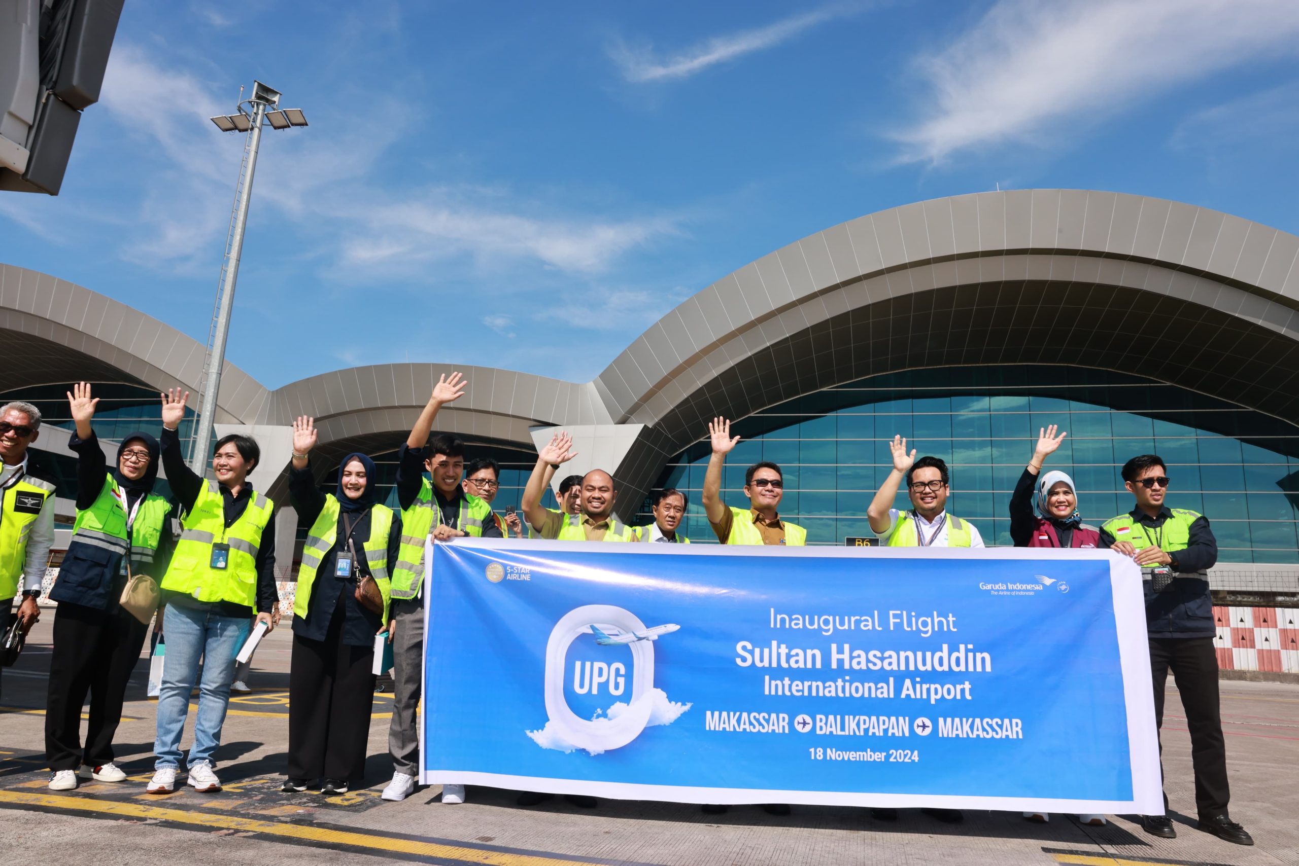 Pj Sekda Makassar Hadiri Peresmian Penerbangan Baru Garuda Indonesia Makassar-Balikpapan