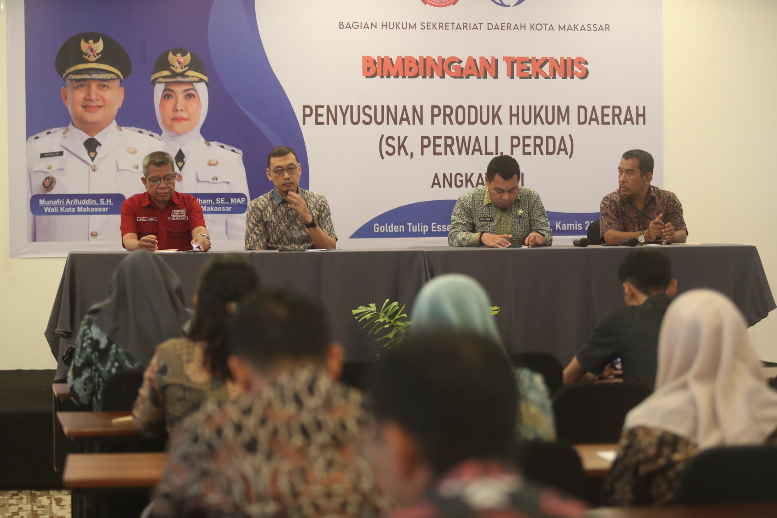 Plh Sekda Makassar Zulkifli Nanda Buka Bimtek Penyusunan Produk Hukum Daerah