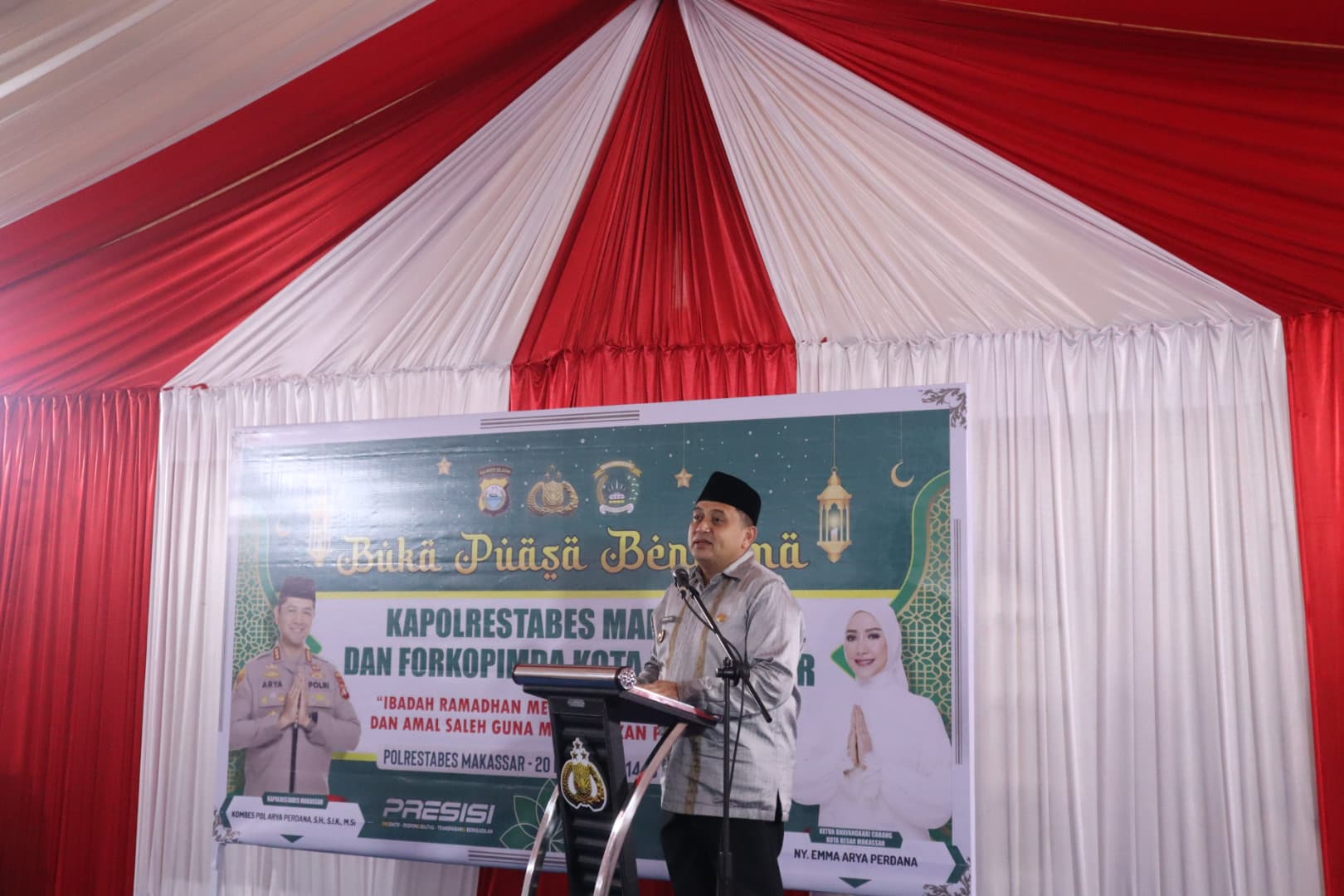 Buka Puasa di Polrestabes Makassar, Munafri Arifuddin Apresiasi Dukungan Forkopimda