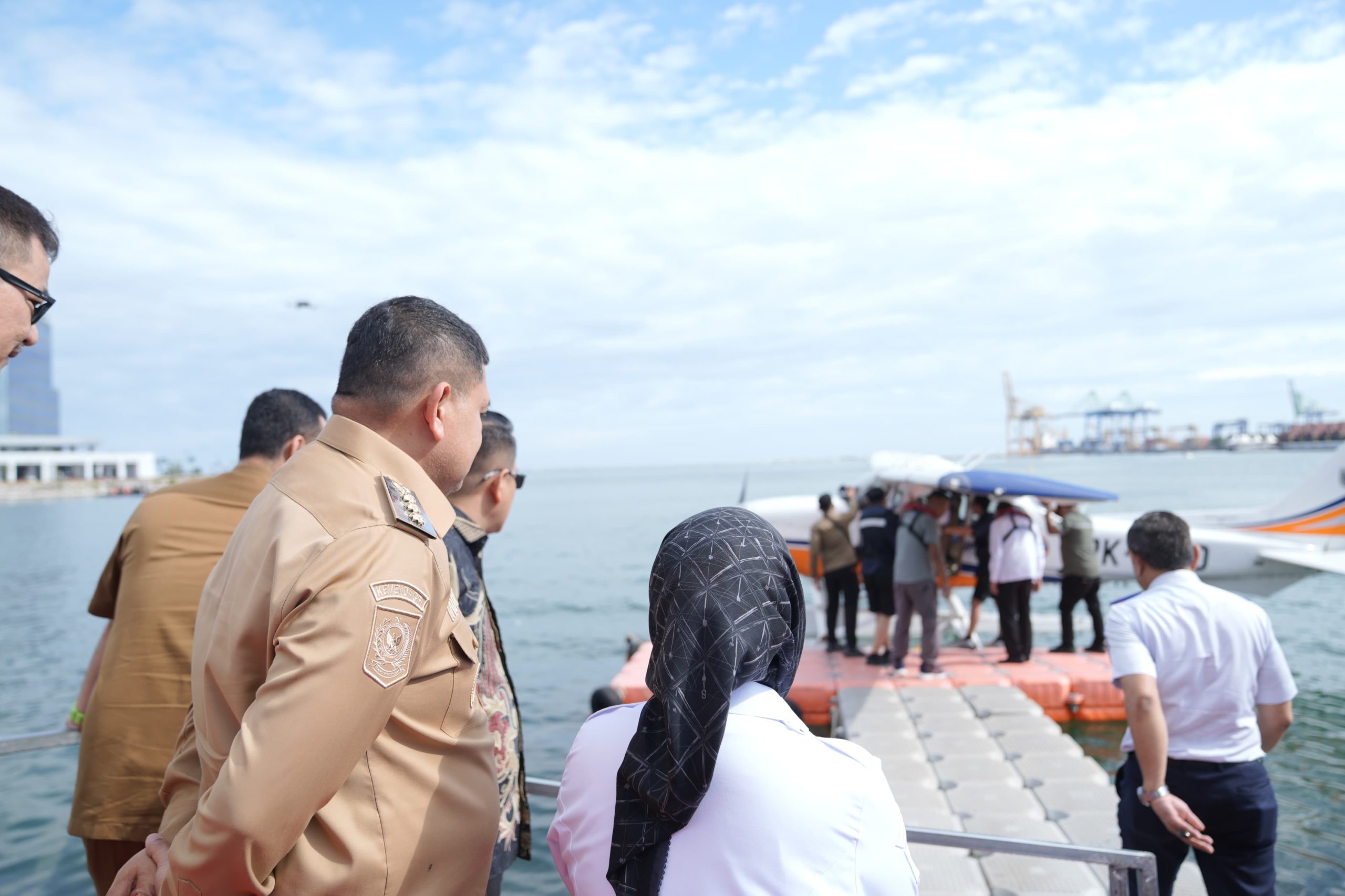 Wali Kota Munafri Dampingi Menhub RI, Saat Luncurkan Pesawat Amfibi di Makassar